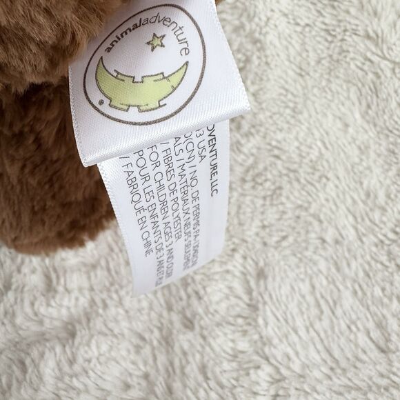 Animal Adventure Brown Teddy Bear Heart Foot 10” Stuffed Animal Toy 2021 - Picture 4 of 6